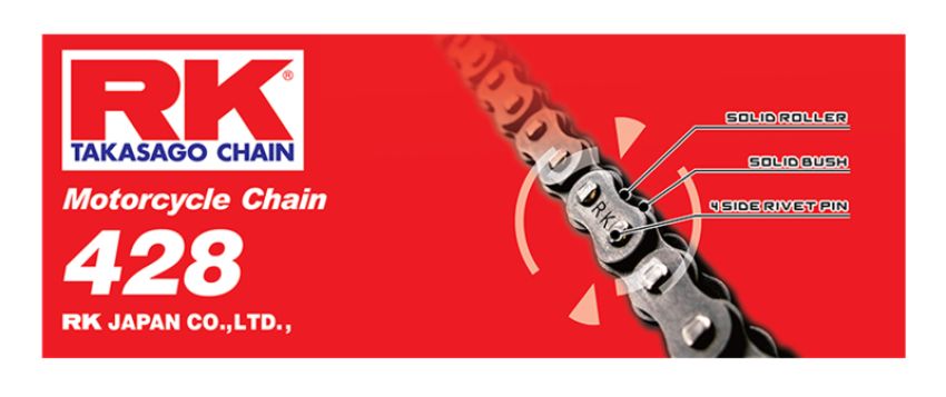 RK Chain 428-100 428-100 - Natural