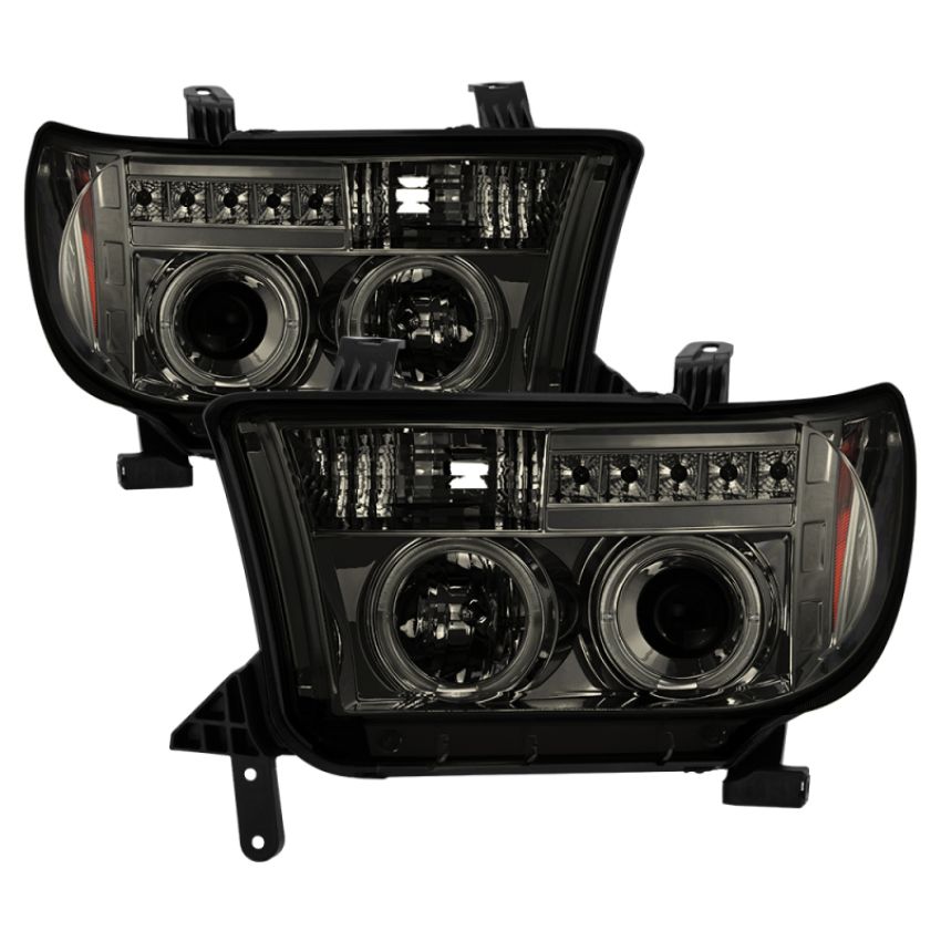 SPYDER 5012043 Projector Headlights - Eliminates AFS function - LED Halo - Smoke