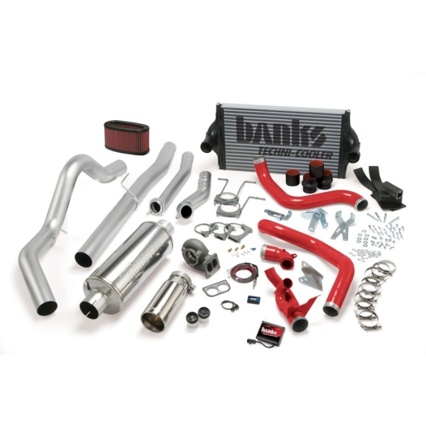 Banks Power 46356 94-97 Ford 7.3L CCLB Auto PowerPack System - SS Single Exhaust w/ Chrome Tip