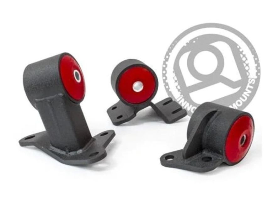 Innovative Mounts 19350-95A Innovative 90-93 Integra B-Series Black Steel Mounts 95A Bushings