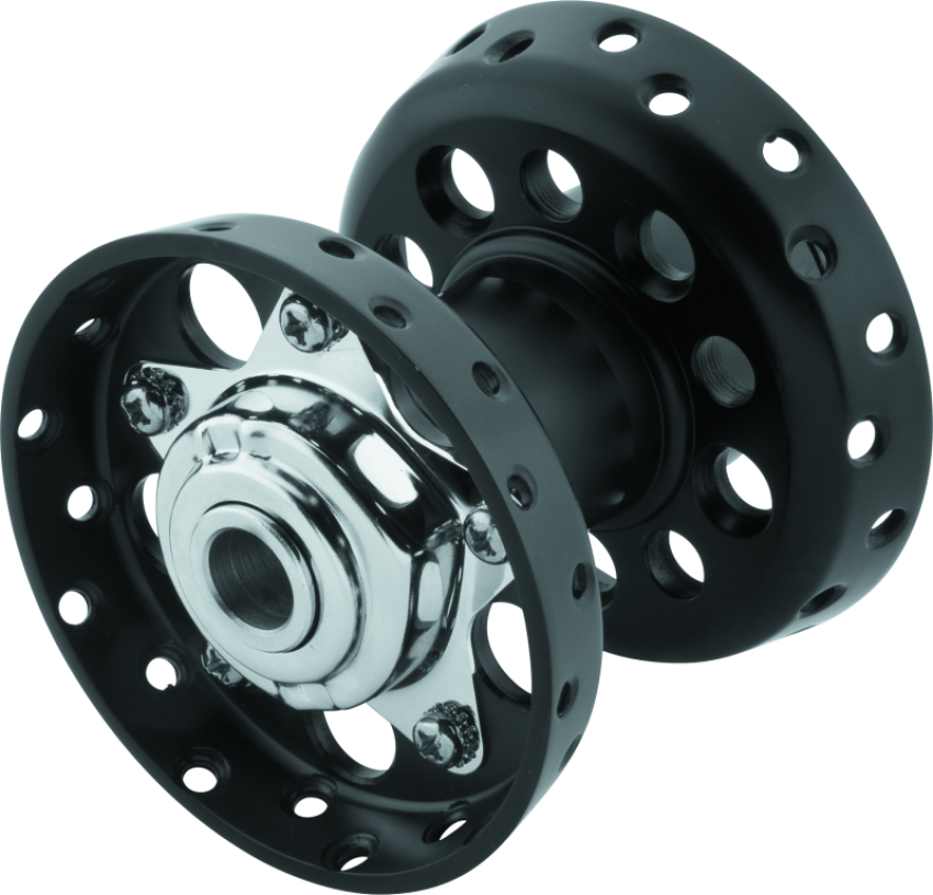 Bikers Choice 490659 36-66 Big Twin Black Star Hub With Cone Style Bearing