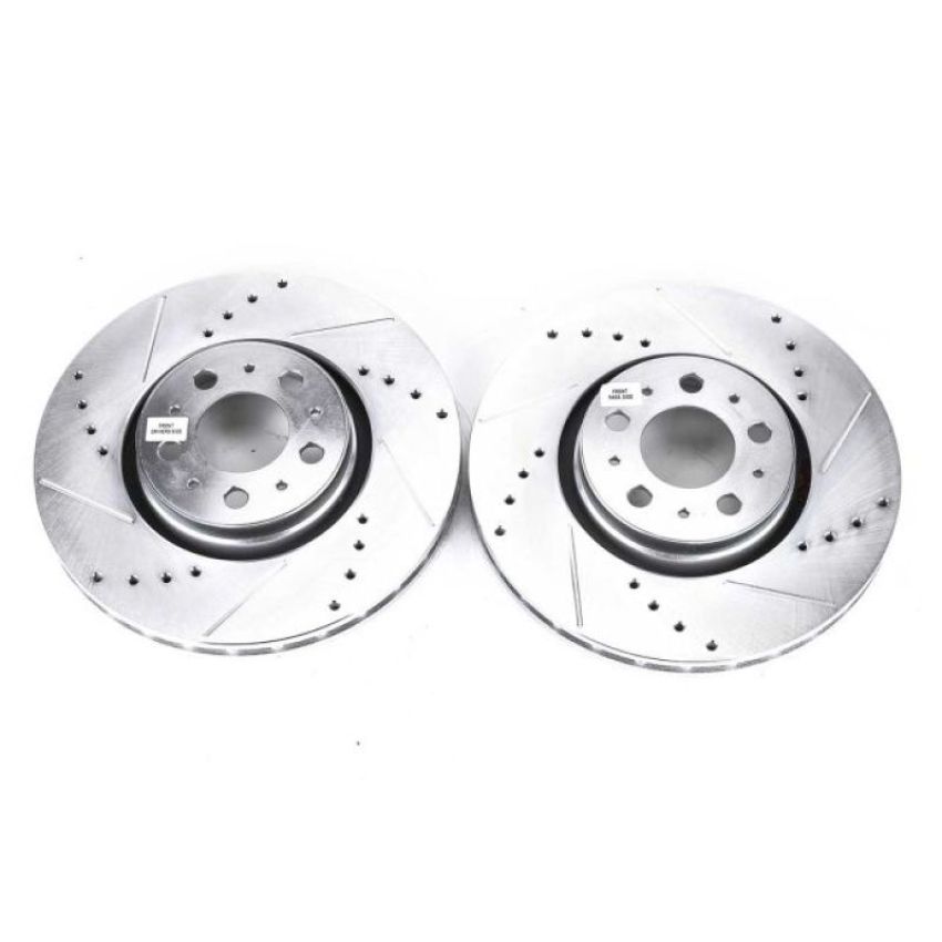 PowerStop EBR893XPR PowerStop Evolution Performance Drilled, Slotted & Plated Brake Rotor Pair