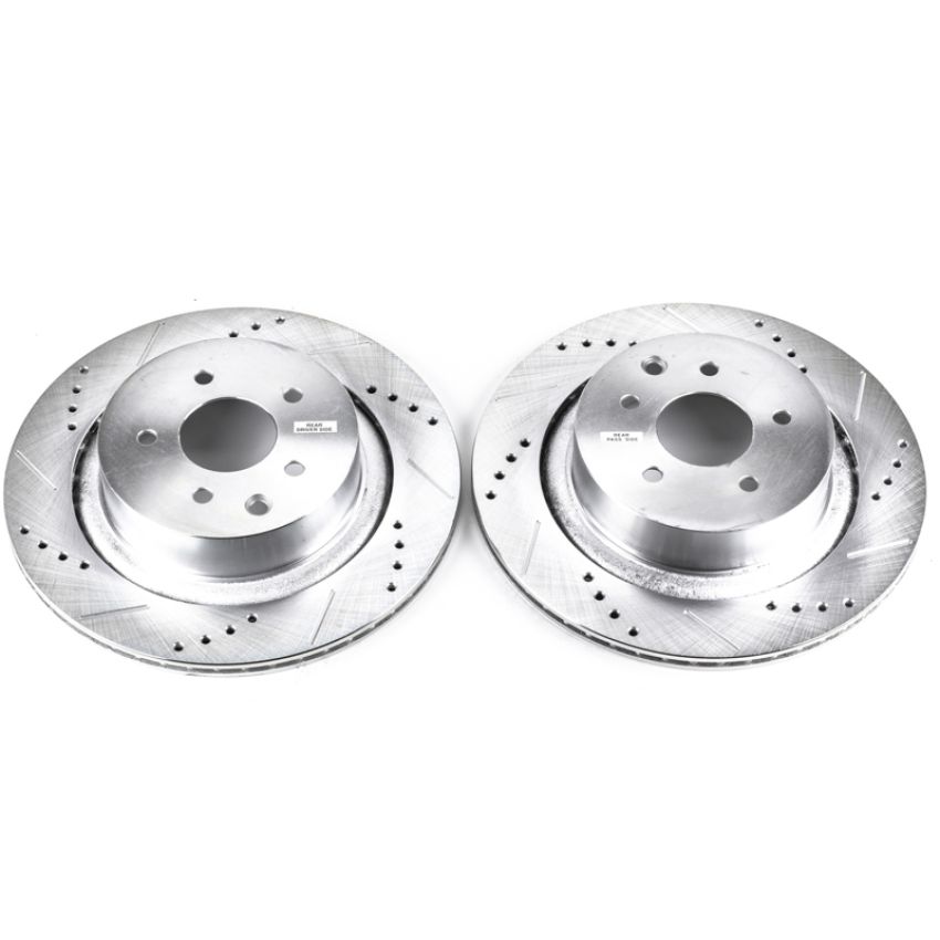 PowerStop JBR1340XPR PowerStop Evolution Performance Drilled, Slotted & Plated Brake Rotor Pair