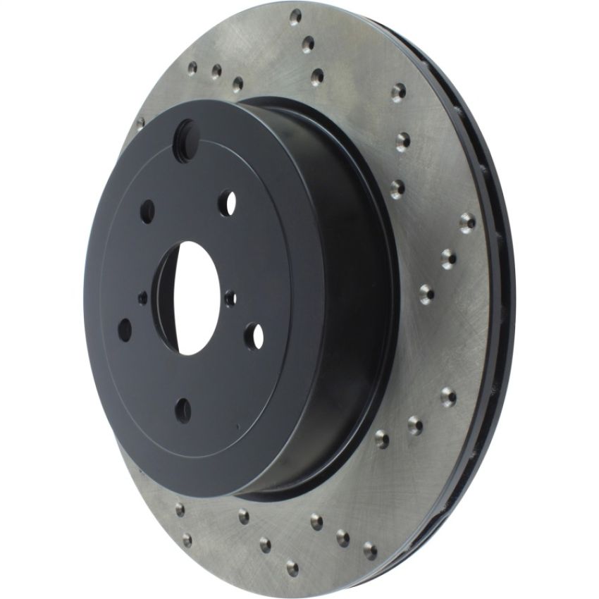 Stoptech 128.47030CL 08-17 Subaru WRX Cryo Drilled Sport Left Rear Rotor