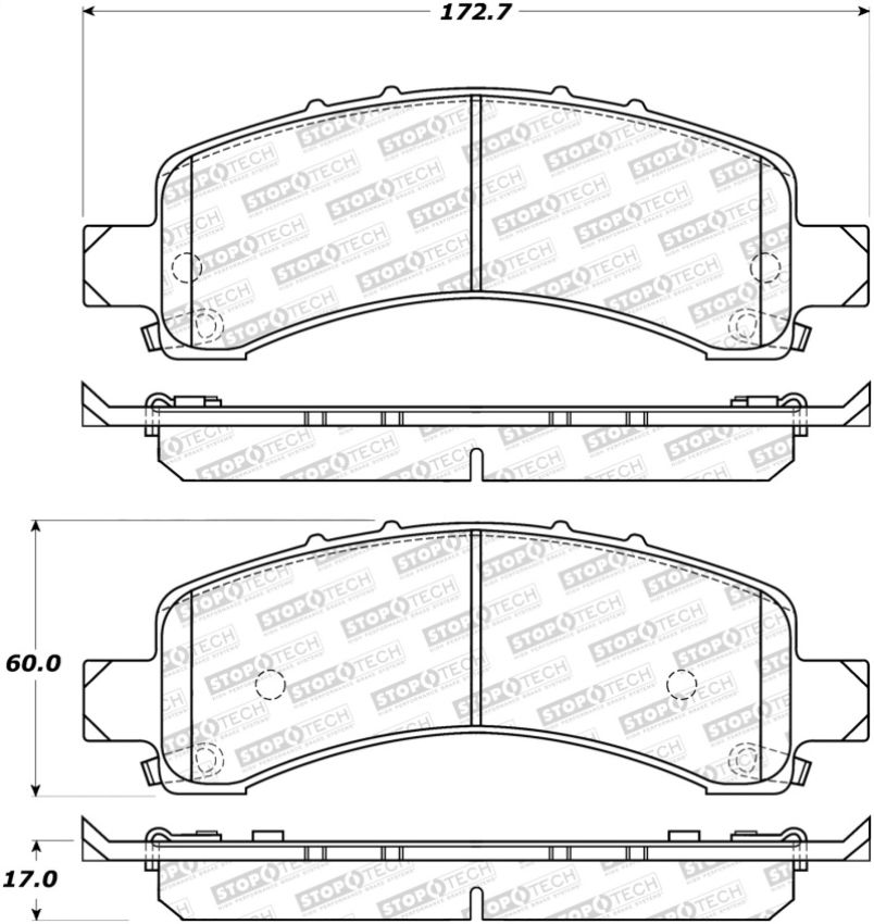 Stoptech 308.09741 Street Brake Pads