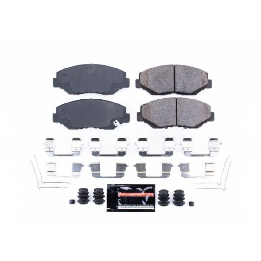PowerStop Z23-914 PowerStop - Z23 Daily Driver Carbon-Fiber Ceramic Brake Pads with Hardware Kit