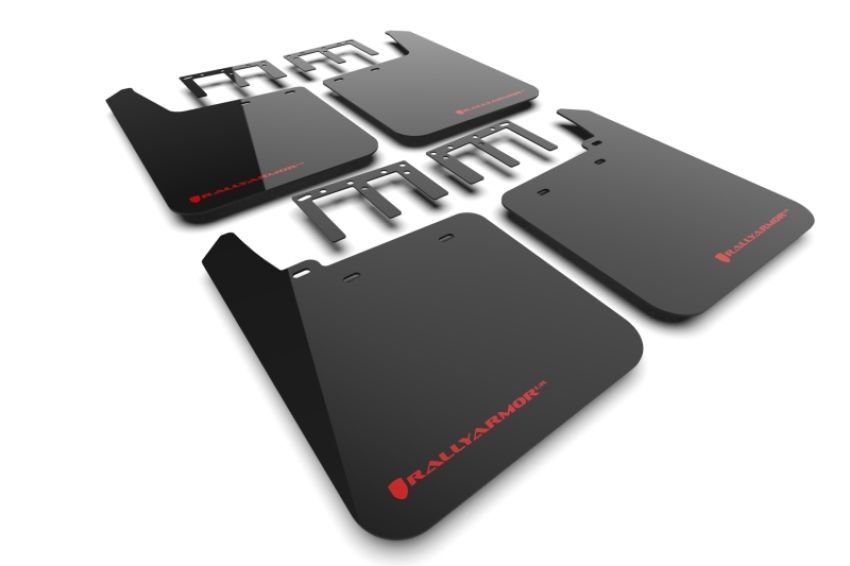Rally Armor MF100-UR-BLK-RD Black Mud Flap/Red Logo