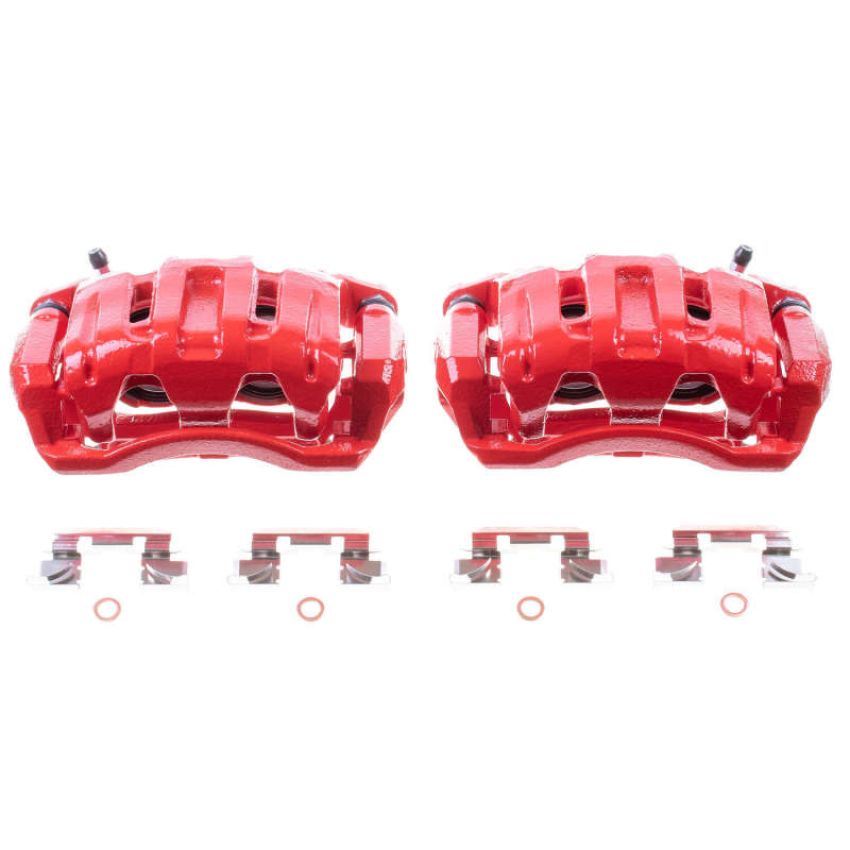 PowerStop S2958 Red Powder Coated Calipers