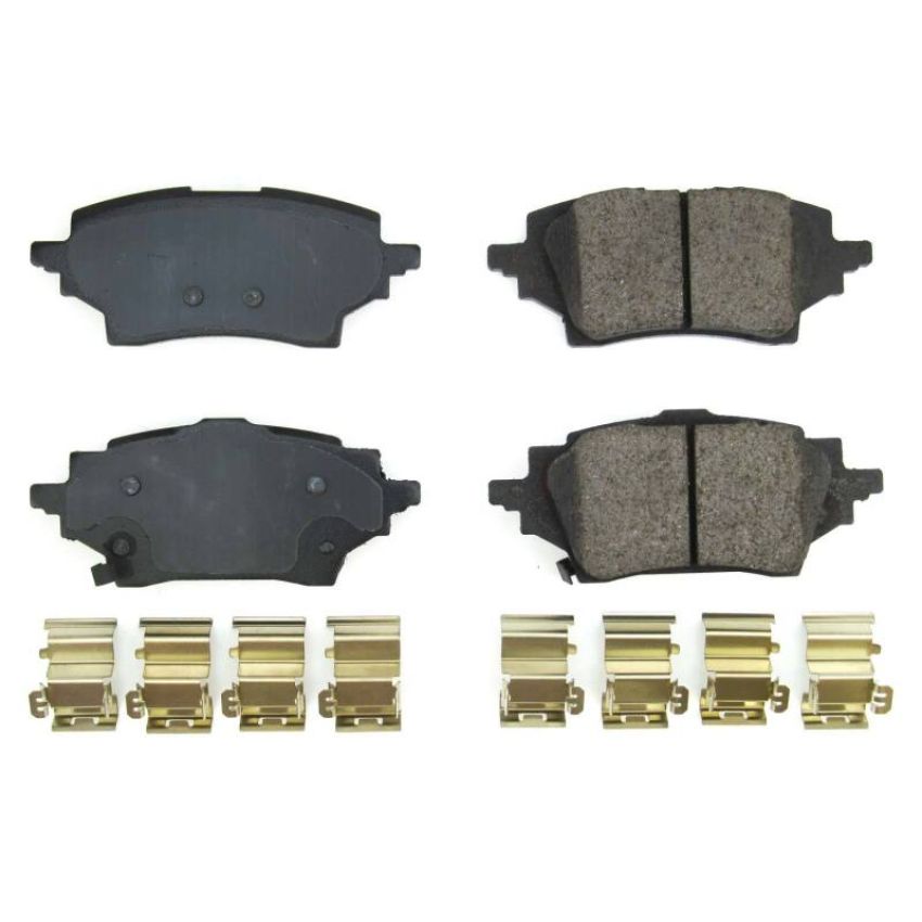 PowerStop 17-2202 PowerStop - Z17 Low-Dust Ceramic Brake Pads with Hardware