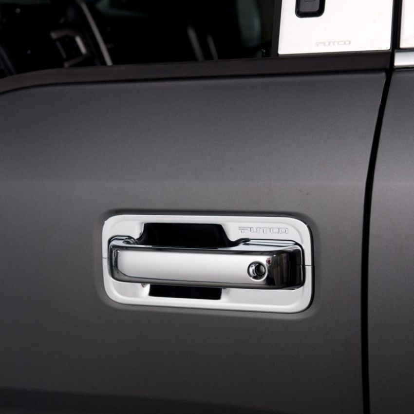 Putco 400009 02-06 Cadillac Escalade/EXT/ESV/Platinum 4DR Outer Ring (w/ Pass. Keyhole) Door Handle Covers