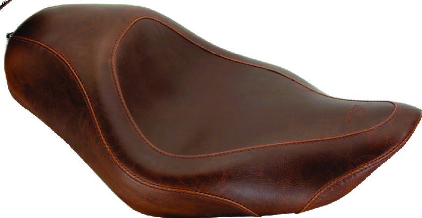 Mustang Motorcycle 76726 Mustang 04-21 Harley Sportster Wide Tripper Solo Seat - Distressed Brown