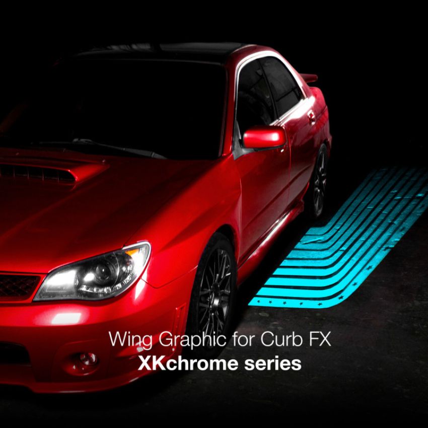XKGLOW XK-CFX-FILM-WING XK Glow 2pc CurbFX Film+Optic Angel Wing Style