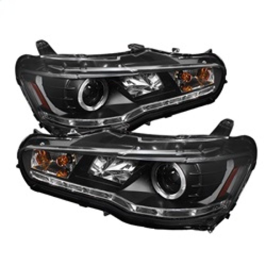 SPYDER 5042231 Projector Headlights - LED Halo - DRL - Black