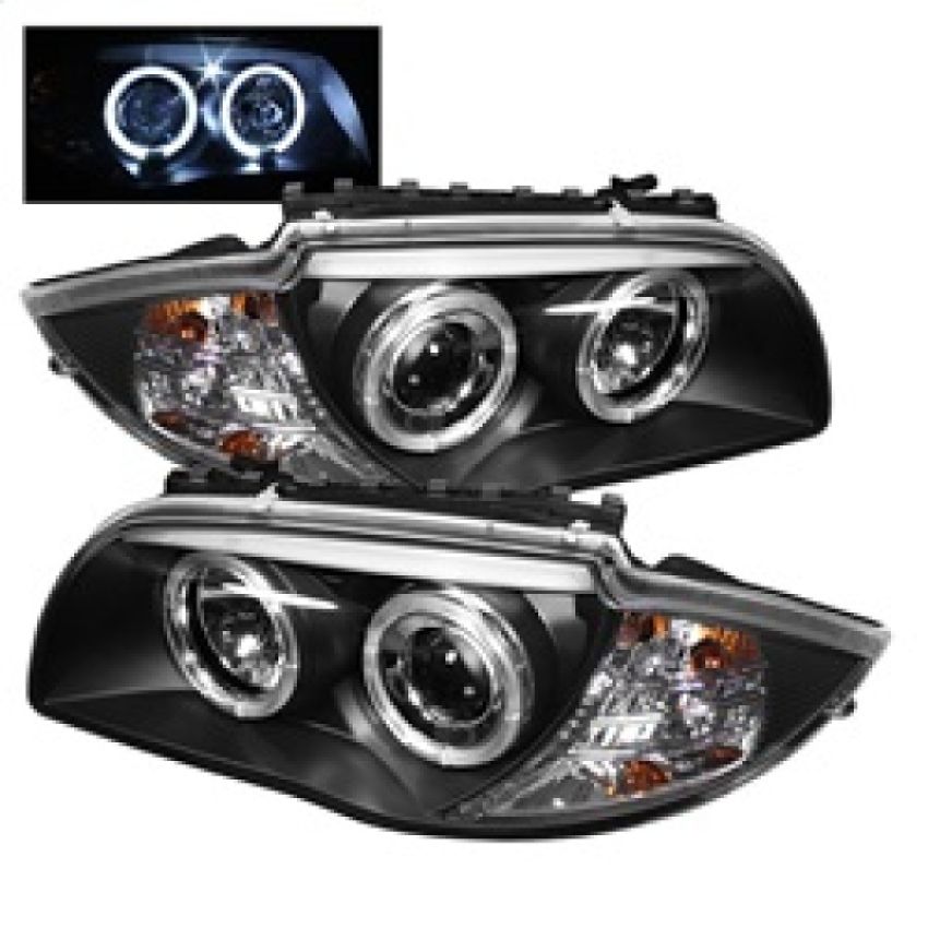 SPYDER 5008985 Projector Headlights - LED Halo - Black