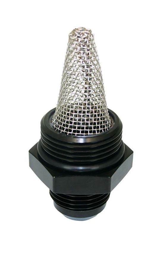 Moroso 23963 Oil Filter Fitting -12An to -16An w/External Screen - Single