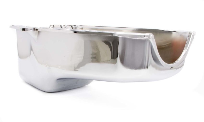 RACING POWER CO-PACKAGED RPCR9092 80-85 SBC Steel Stock Oil Pan Chrome