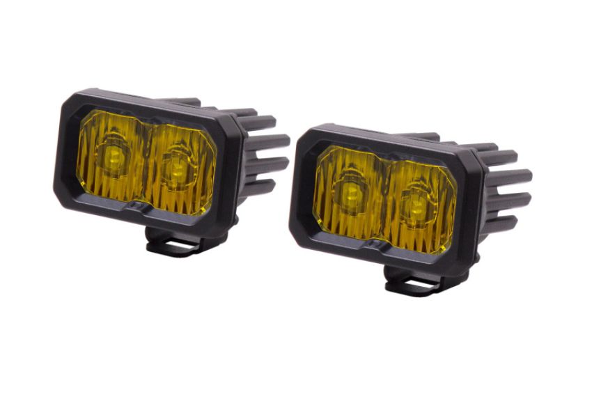 Diode Dynamics DD6404P Stage Series 2 In LED Pod Pro - Yellow Driving Standard ABL (Pair)
