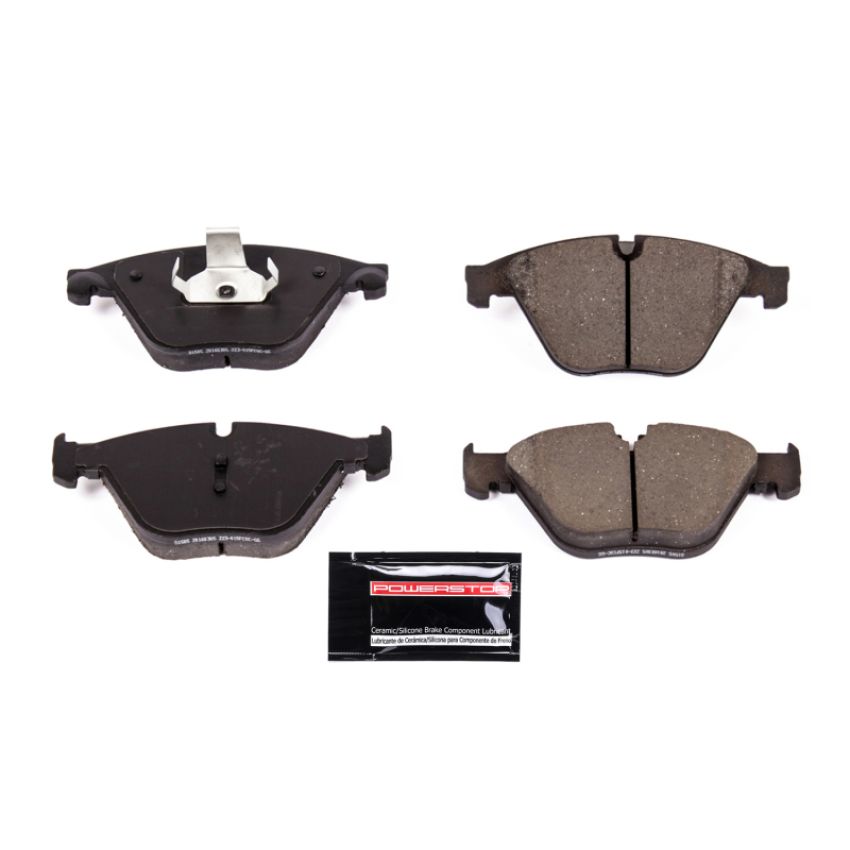 PowerStop Z23-1505 PowerStop - Z23 Daily Driver Carbon-Fiber Ceramic Brake Pads with Hardware Kit