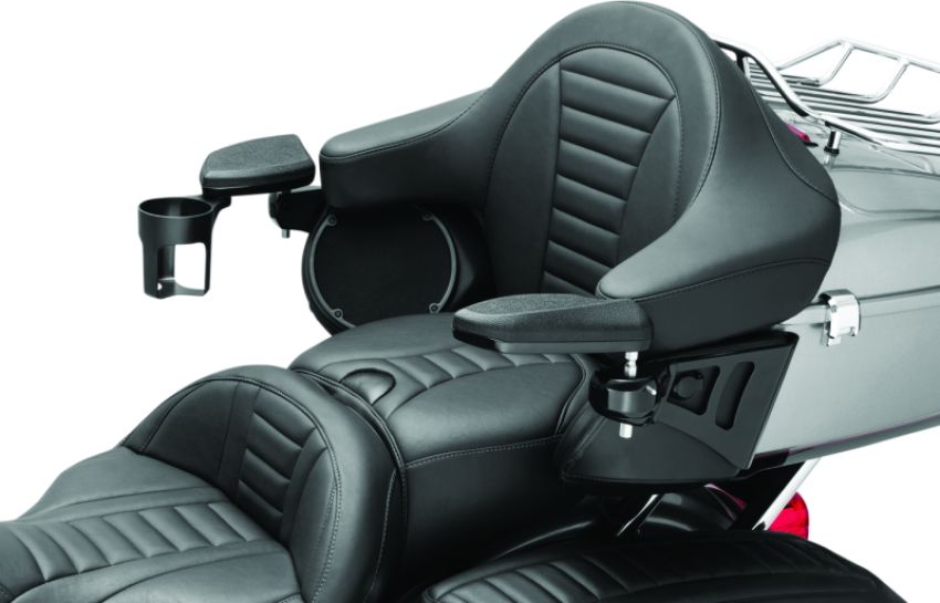 Kuryakyn 8700 Passenger Armrest 14-Up Touring & Tri Glide Black