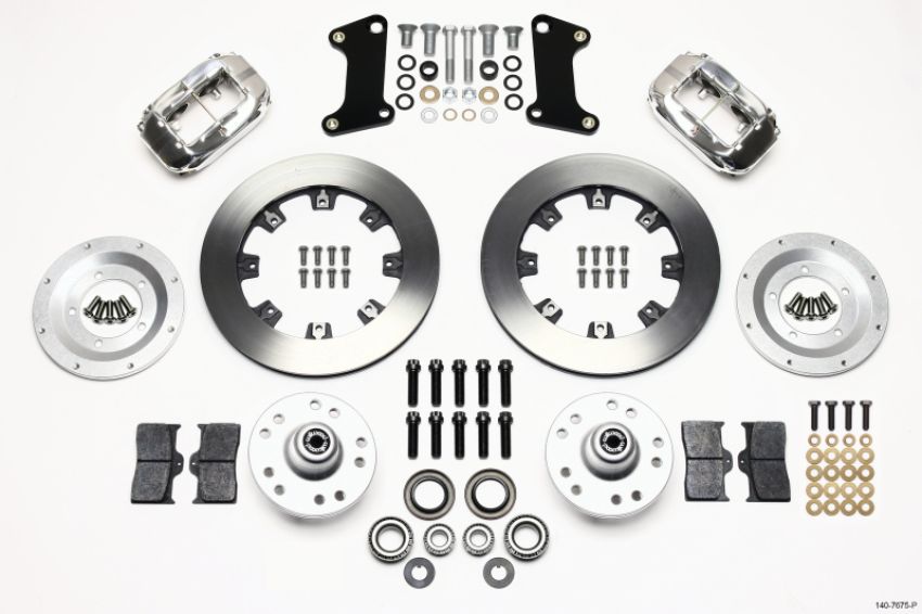 Wilwood 140-7675-P Forged Dynalite Front Kit 12.19in Polished 67-69 Camaro 64-72 Nova Chevelle