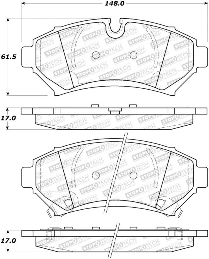 Stoptech 308.07530 Street Brake Pads