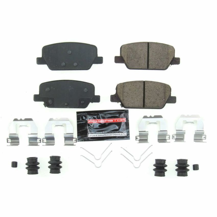 PowerStop Z23-2199 PowerStop - Z23 Daily Driver Carbon-Fiber Ceramic Brake Pads with Hardware Kit