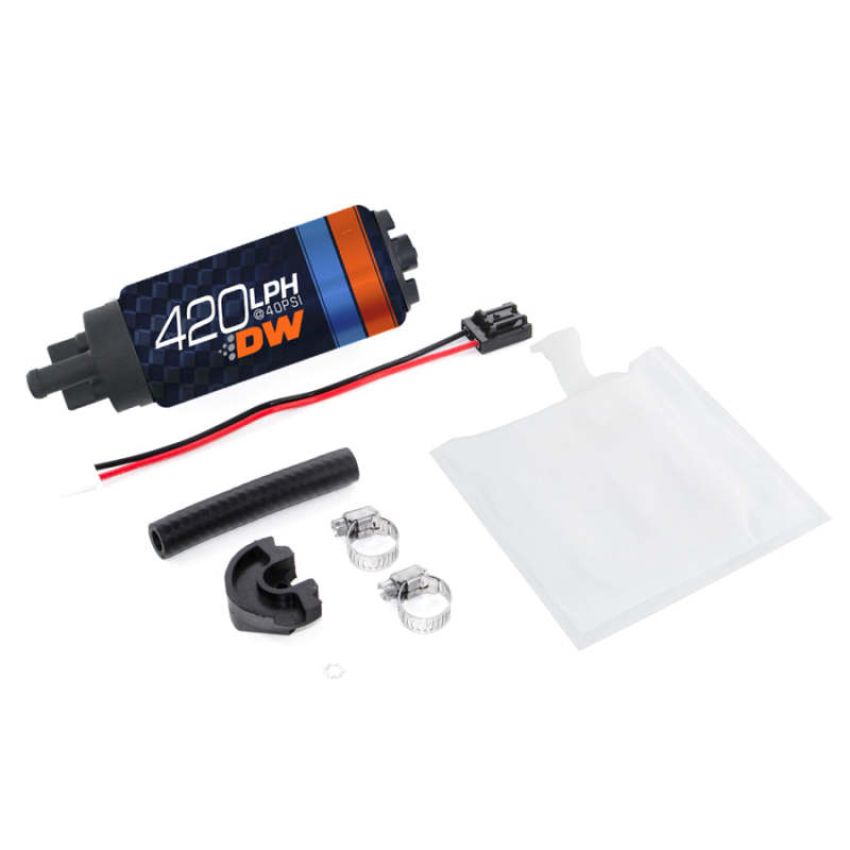 DeatschWerks 9-421-0791 DW420 Series 420lph In-Tank Fuel Pump w/ Install Kit For Forester 97-07 Impreza