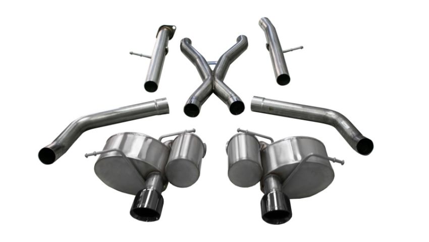 CORSA Performance 21058BLK Corsa 2012-21 Jeep Grand Cherokee SRT 2.75in Dual Rear Xtreme Cat-Back Exhaust - Black PVD TipFinish