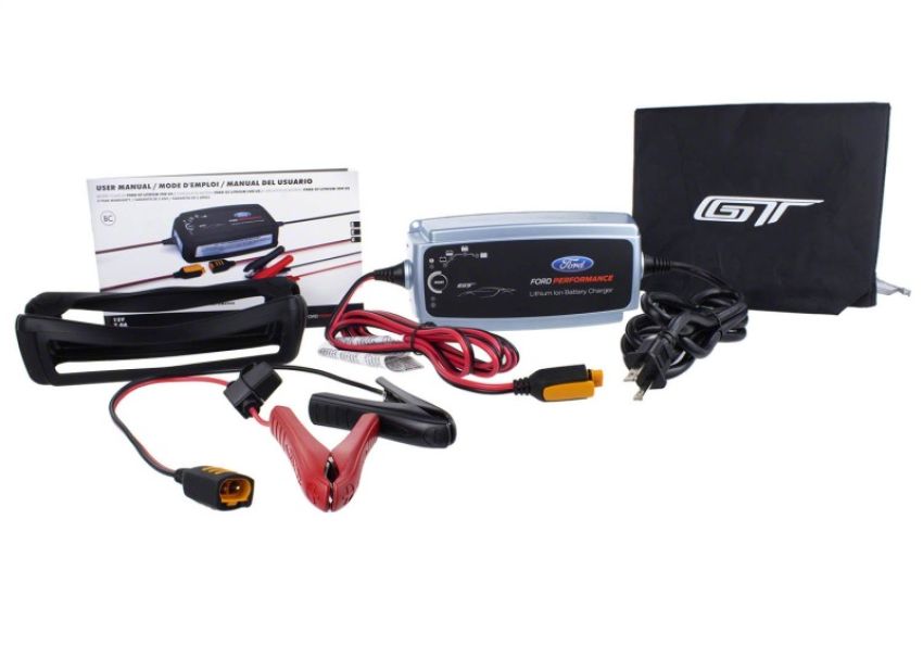 Ford Racing M-10665-A Ford GT Battery Charger/Maintainer Kit-US Spec