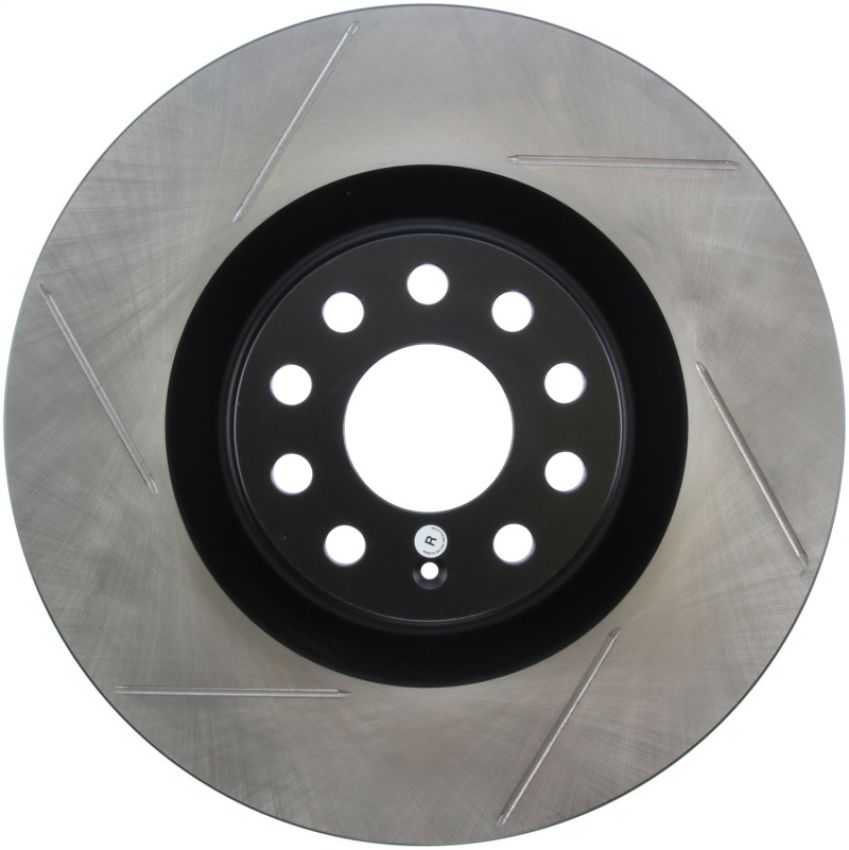 Stoptech 126.33112SR Power Slot 09 VW CC (Passat CC) / 06-09 Passat Front Right Slotted Rotor