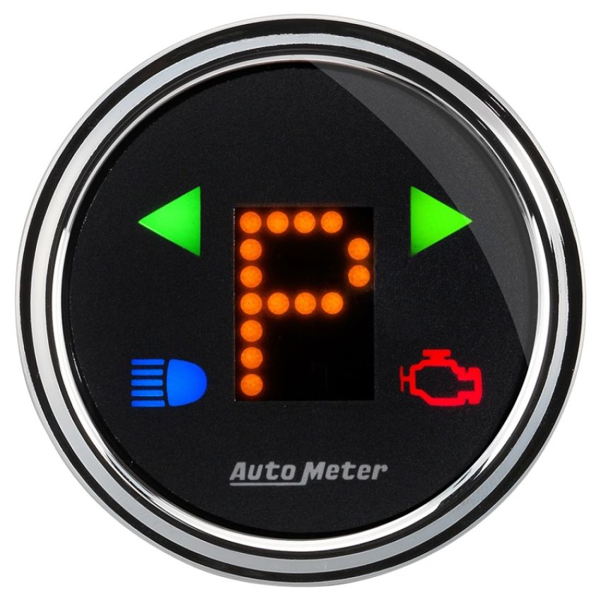 AUTOMETER ATM1460 2-1/16 Gauge PRNDL+ Black Face Chrome Bezel