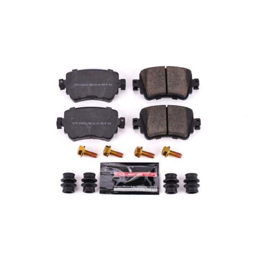 PowerStop Z23-1779 PowerStop - Z23 Daily Driver Carbon-Fiber Ceramic Brake Pads with Hardware Kit