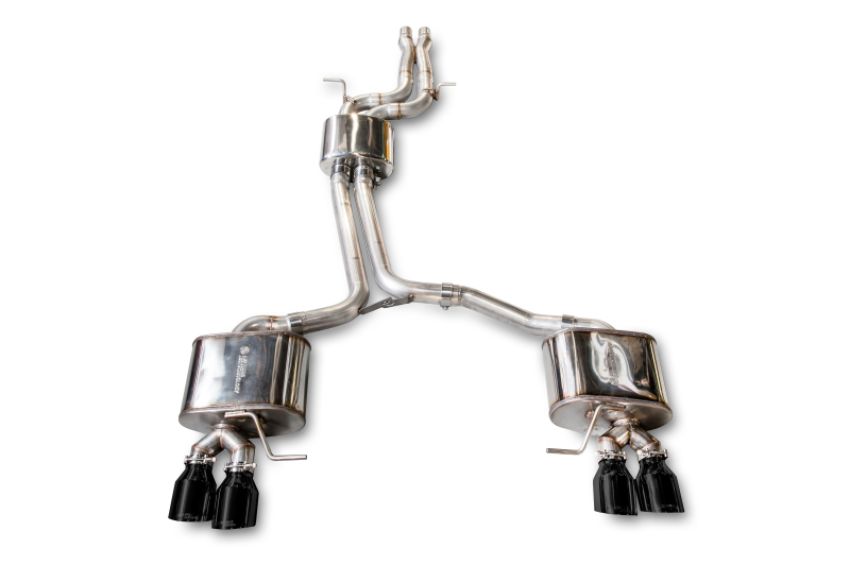 AWE Tuning 3015-43056 Audi 8R SQ5 Touring Edition Exhaust - Quad Outlet Diamond Black Tips