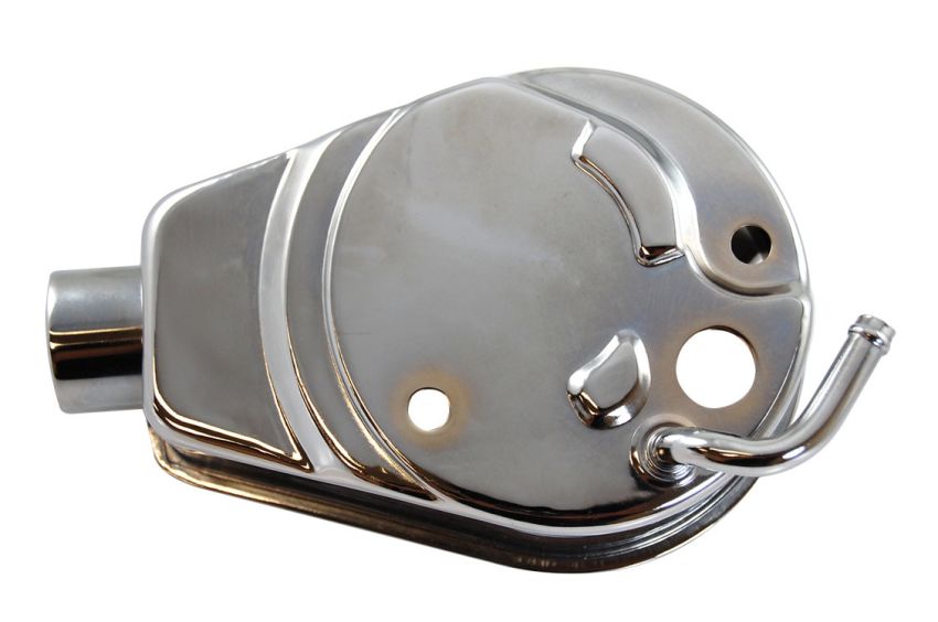 RACING POWER CO-PACKAGED RPCR3812 Power Steering Pump Rese rvoir Only Chrome