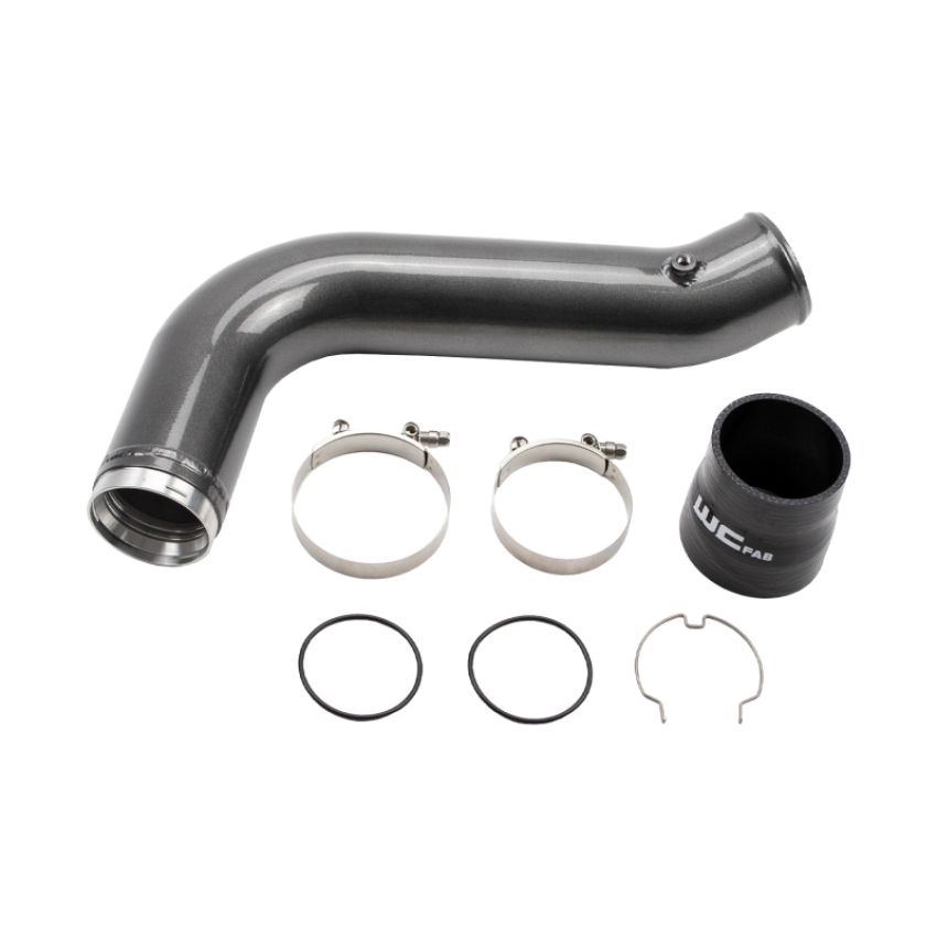 Wehrli 17-19 Chevrolet 6.6L L5P Duramax Passenger Side 3.5in Intercooler Pipe - Candy Teal