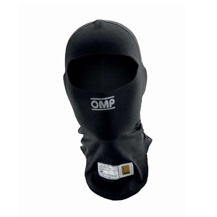 OMP RACING, INC. OMPIE0-0794-A01-071-S Tecnica EVO Balaclava FIA8856 Black Size SM