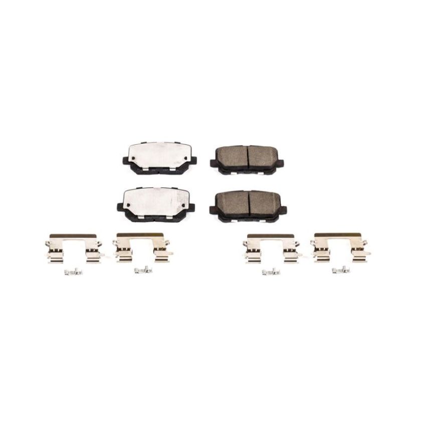 PowerStop 17-1766 PowerStop - Z17 Low-Dust Ceramic Brake Pads with Hardware