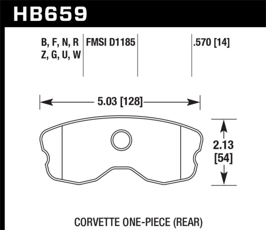Hawk Performance HB659F.570 HPS Disc Brake Pad