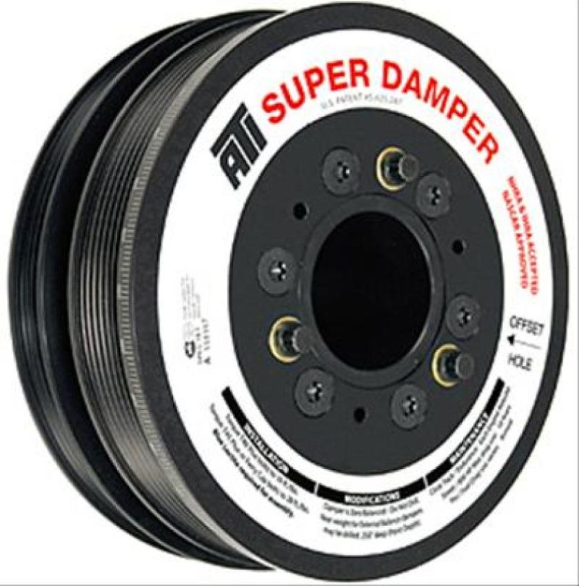 ATI ATI918845 Damper - 5.67in - Alum - 6/4 Grv - 25 Percent UD - LS1/LS2 - F & V Body - 10 Per UD A/C - 1Pc