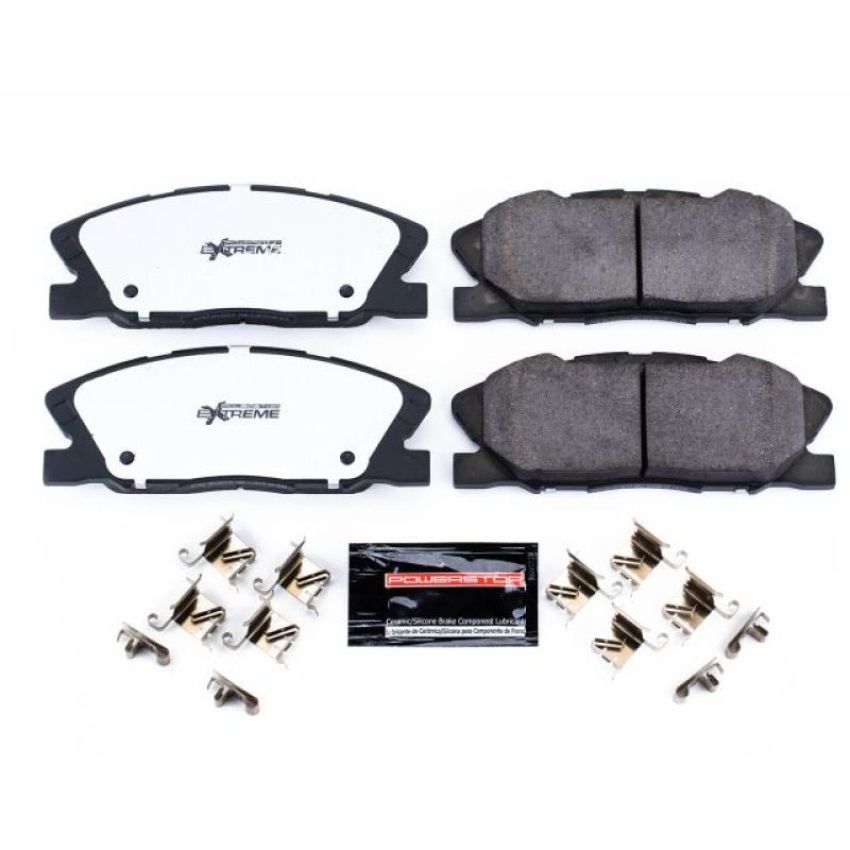 PowerStop Z26-1767 PowerStop - Z26 Performance Carbon-Fiber Ceramic Brake Pads with Hardware Kit