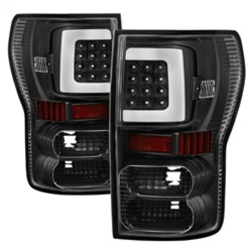 SPYDER 9038563 xTune 07-13 Toyota Tundra Light Bar LED Tail lights - Black (ALT-ON-TTU07V2-LBLED-BK)