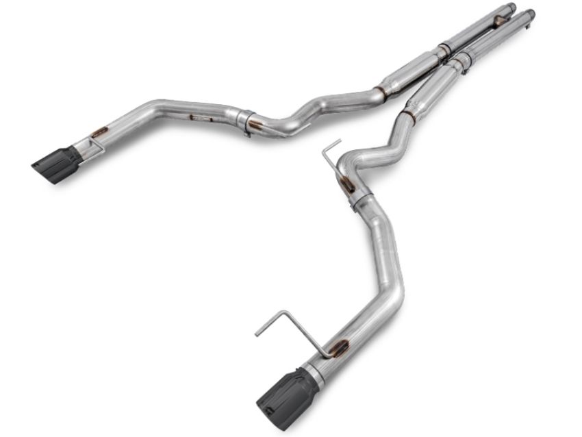 AWE Tuning 3020-33030 S550 Mustang GT Cat-back Exhaust - Track Edition (Diamond Black Tips)
