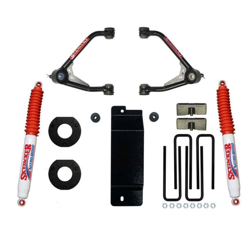 Skyjacker C14350PN 2014-2016 GM 1500 4WD (w/Cast UCA) 3.5-4in UCA Lift Kit w/Rear Nitro 8000 Shocks