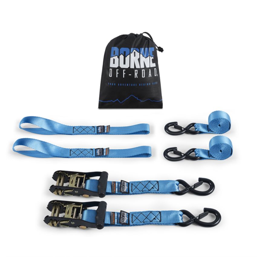 Borne Off-Road BNRTC-TDHD-2BL Ratchet Tie-Down