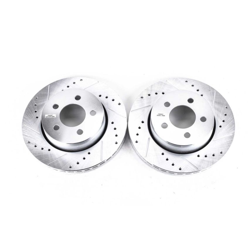 PowerStop AR83071XPR PowerStop Evolution Performance Drilled, Slotted & Plated Brake Rotor Pair