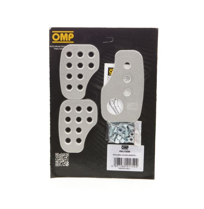 OMP RACING, INC. OMPOA0-1030 3 Pedal Set Smooth Aluminium