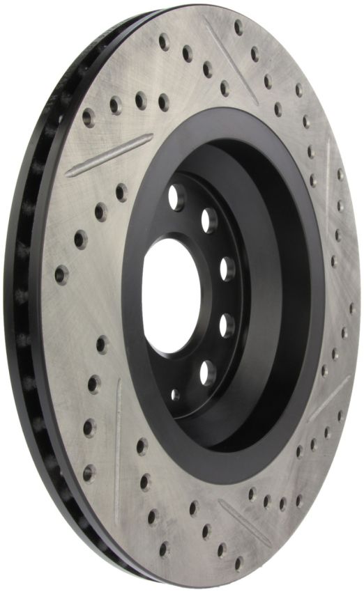 Stoptech 127.33113R 09 VW Passat CC / 06-09 Passat Slotted & Drilled Right Rear Rotor