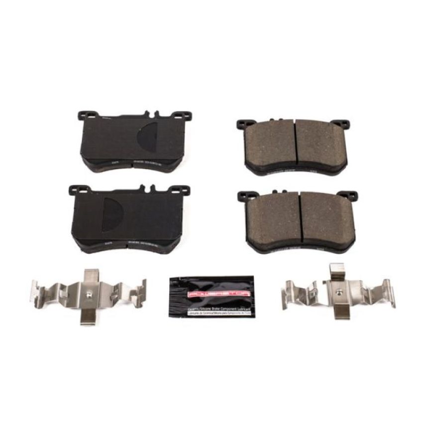 PowerStop Z23-1670 PowerStop - Z23 Daily Driver Carbon-Fiber Ceramic Brake Pads with Hardware Kit