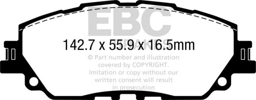 EBC Brakes DP32378C Redstuff Ceramic Low Dust Brake Pads
