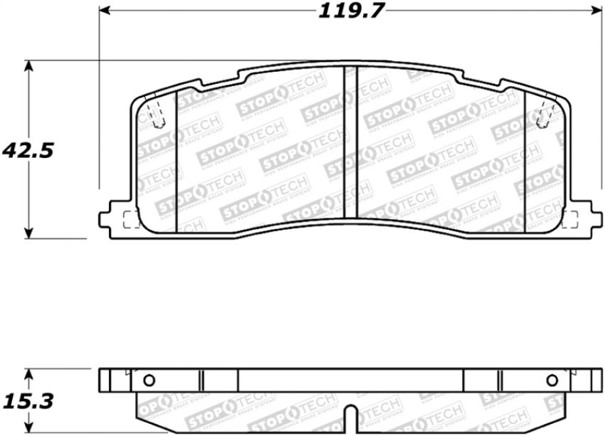 Stoptech 308.05010 Street Brake Pads - Front/Rear
